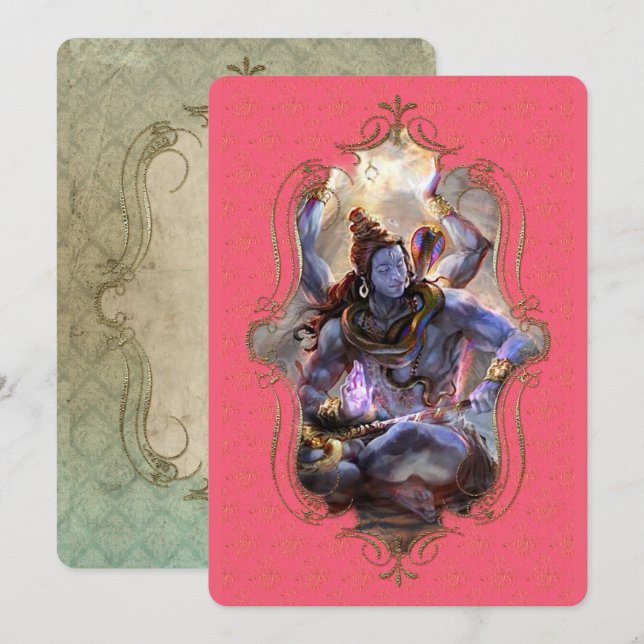 El Místico de la India 16 - Tarjeta de Felicitació (Anverso / Reverso)