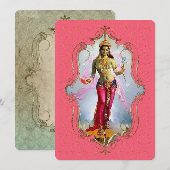 El Místico De La India 21 - Tarjeta De Saludo (Anverso / Reverso)