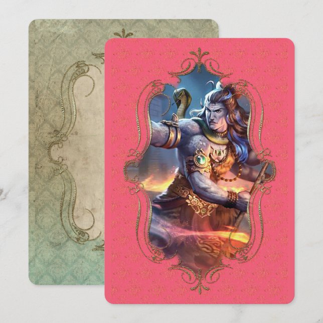 El Místico De La India 37 - Tarjeta De Saludo (Anverso / Reverso)