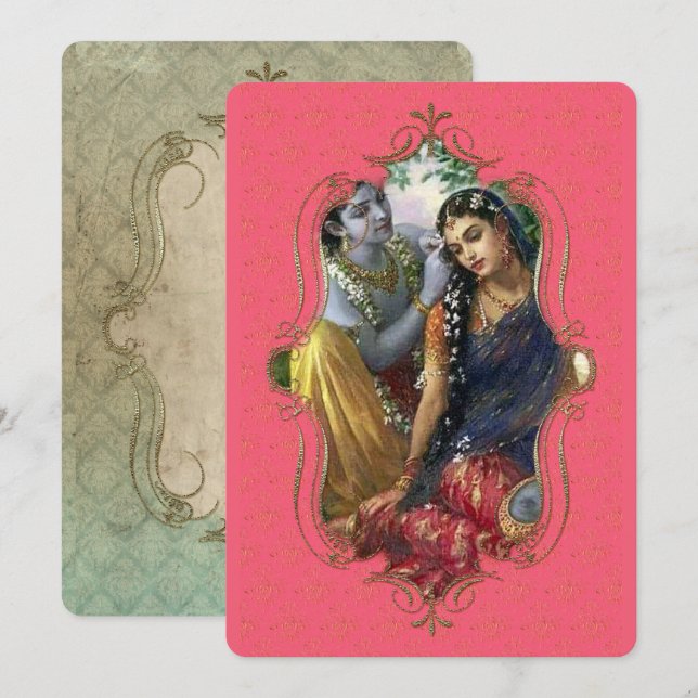 El Místico De La India 38 - Tarjeta De Felicitacio (Anverso / Reverso)