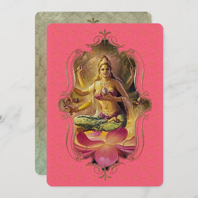 El Místico De La India 40 - Tarjeta De Saludo (Anverso / Reverso)