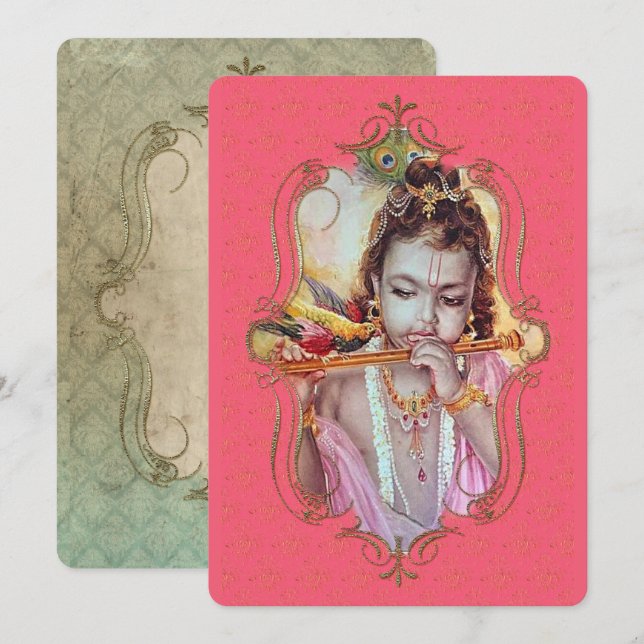 El Místico De La India 52 - Tarjeta De Saludo (Anverso / Reverso)