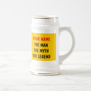 El mito del hombre leyenda de las tazas de cerveza