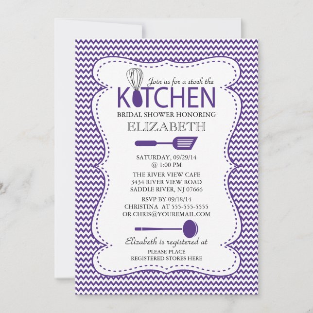 El moderno stock de la cocina: la invitación a la  (Anverso)