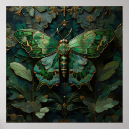 El monarca verde - Arte digital mariposa
