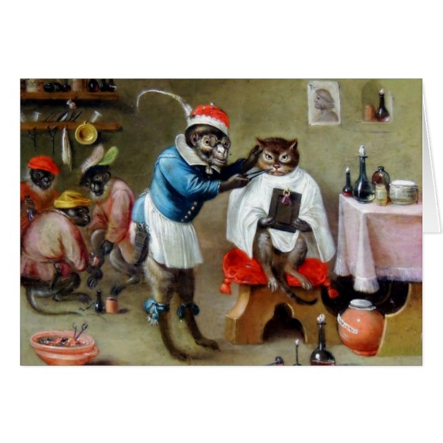 El mono del peluquero (Anverso (Horizontal))