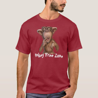 El mono libera la camiseta