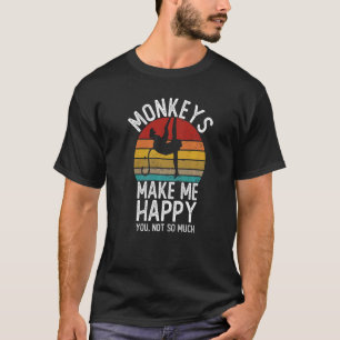 El mono me hace feliz no tanto monje Camisetas