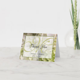 El monograma le agradece tarjeta de nota del