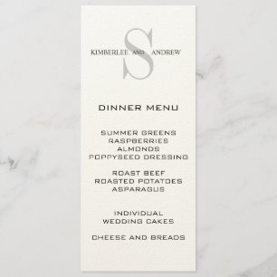 El monograma nombra la tarjeta poner crema del