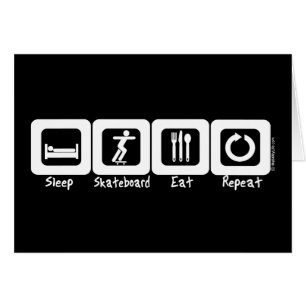 El monopatín del sueño come la repetición