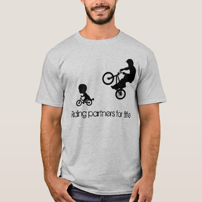 El montar a caballo de BMX Partners la camiseta (Anverso)