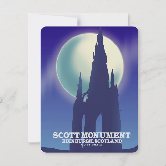 El Monumento Scott, Edimburgo, Escocia (Anverso)