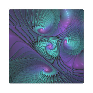 El morado se encuentra con el arte abstracto moder
