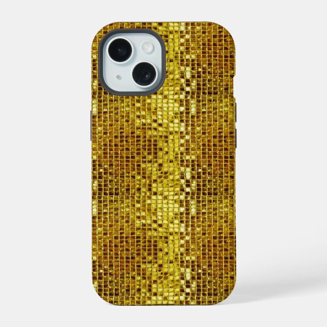 El Mosaico de Oro Elegante Glam Girly Lujo Moderno (Reverso )