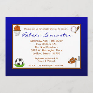 el muchacho azul 5x7 se divierte la invitación de