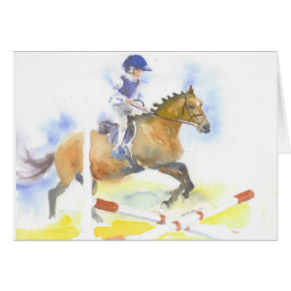 El muchacho que salta en su potro