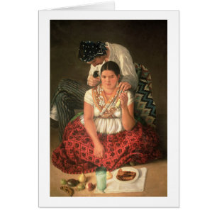 El muchacho y el chica gitanos, (aceite en lona)