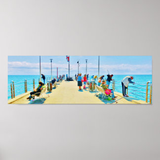 El muelle de Forte dei Marmi, imprenta de Posters