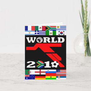 El mundial señala la tarjeta de felicitación por