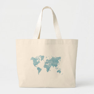 El mundo en la bolsa azul de Tote