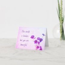 El Mundo Es Boniker, Pero Eres Una Bonita Tarjeta