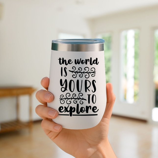 El mundo es tuyo para explorar Travel Mug Insulate (Subido por el creador)