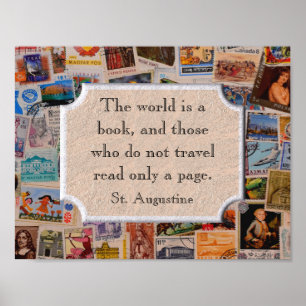 El mundo es un libro - la impresión de arte