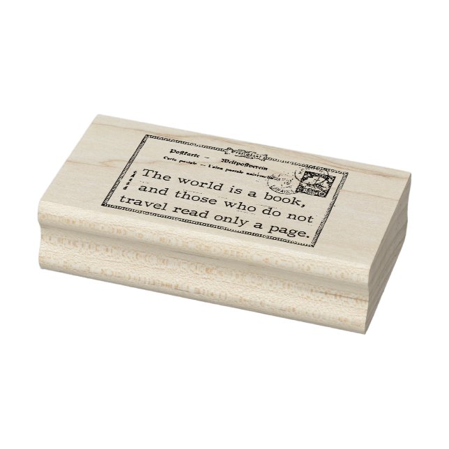 El mundo es un sello de arte de caucho (Sello)