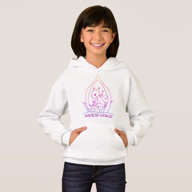 El mundo mágico de los niños de la hoodie - Cute f (Anverso completo)