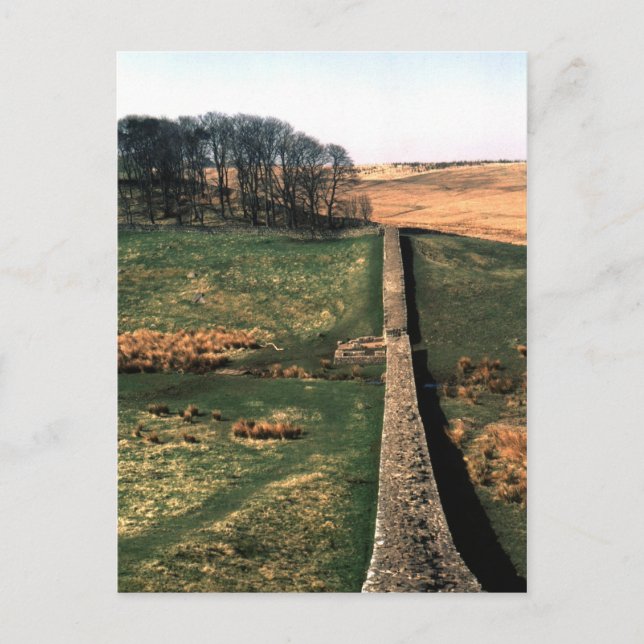 El muro de Hadrian | Tarjeta postal (Anverso)