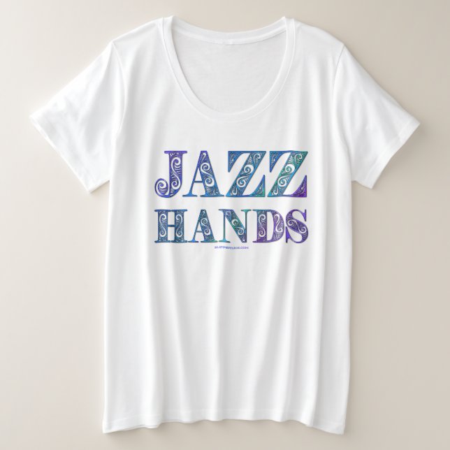 El musical de Broadway de SlipperyJoe Jazz Hands q (Anverso del diseño)