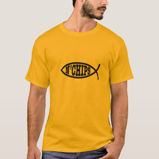 El n de los pescados salta la camiseta
