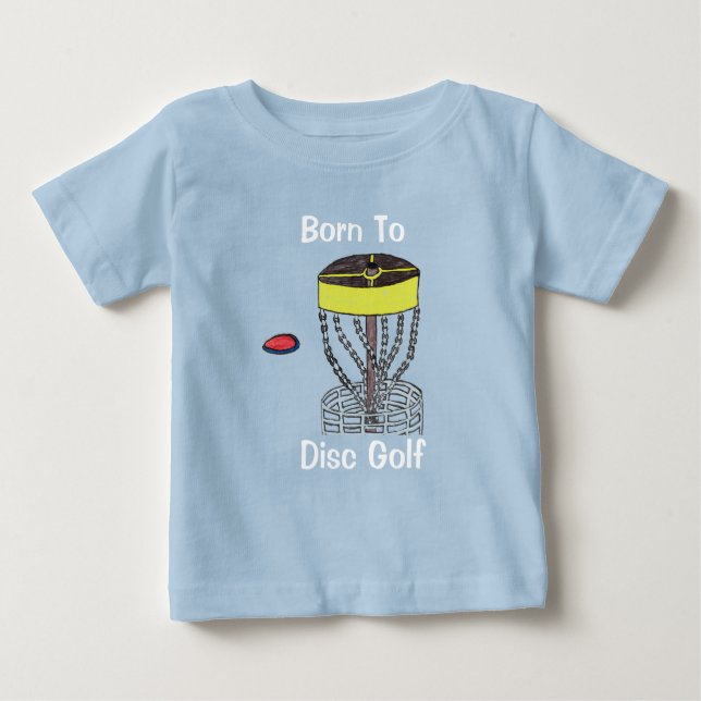 El nacido a la camiseta del bebé del golf del (Anverso)