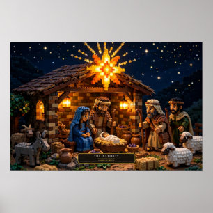 El Nacimiento — Arte de ladrillos de construcción