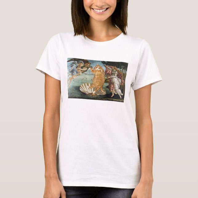 El nacimiento de la parodia de Venus - la camiseta (Anverso)