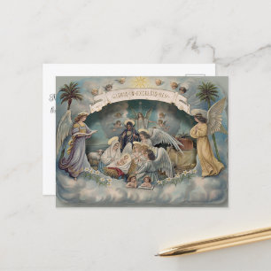El Nacimiento De La Postcarta De Navidad De Jesús