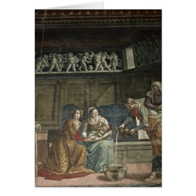 El nacimiento de la Virgen, 1485-90 (Frente)