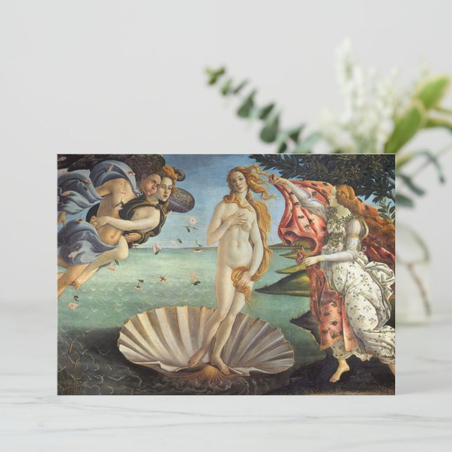 El nacimiento de Venus por Sandro Botticelli (Anverso de pie)
