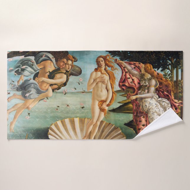 El nacimiento de Venus, Sandro Botticelli, 1485 (Toalla de baño)