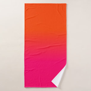 El naranja de neón y el color rosado de neón de