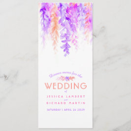 El naranja del menú en cascada de acuarela de arte