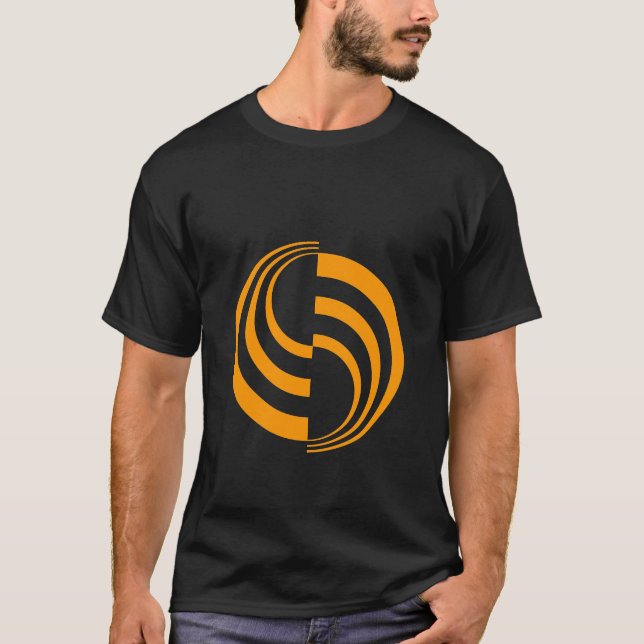 El naranja remolina camiseta (Anverso)