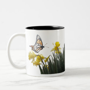 El narciso florece la taza