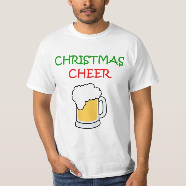 El navidad anima con una camisa de la cerveza (Anverso)