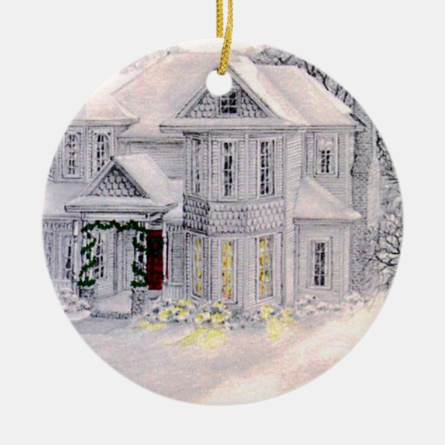 El navidad casero es donde está ornamento el (Frente)