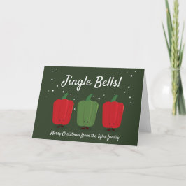 El navidad de las pimientas de Jingle Bell dobló