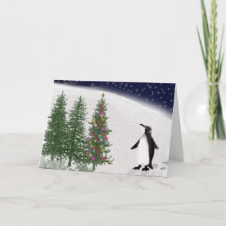 El navidad de un pingüino