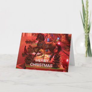 EL NAVIDAD FELIZ VA TARJETA DE NAVIDAD DEL CABALLO