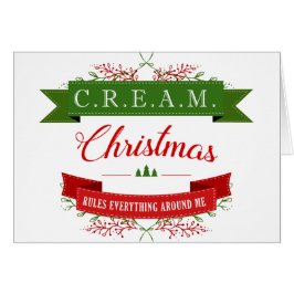 ¡El navidad gobierna todo alrededor de mí! Tarjeta